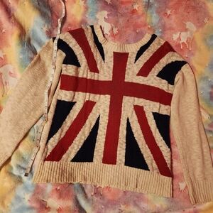 Forever 21 British Flag Union Jack Sweater